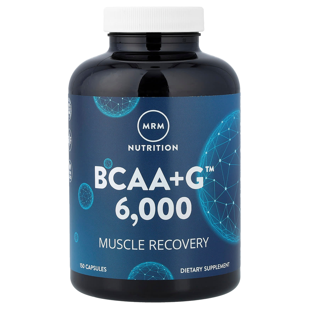MRM Nutrition, BCAA+G™ 6000, 150 капсул