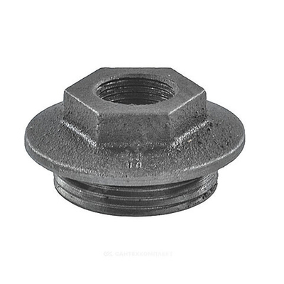 Заглушка (пробка) проходная 1 1/4"x3/4" правая резьба для чугунных радиаторов CRMTCLB
