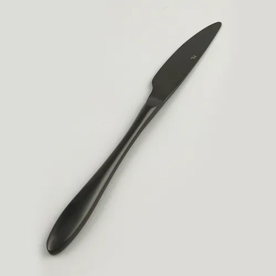 Нож столовый 23,5 см матовый черный цвет PVD Alessi-Black P.L. [12]