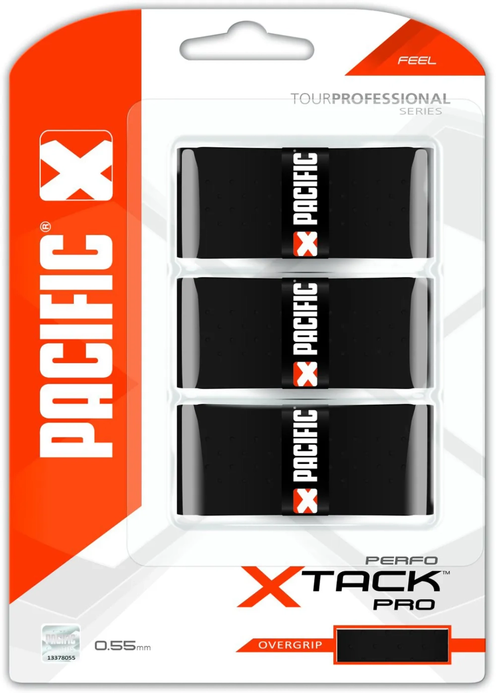 Теннисные намотки Pacific X Tack Perfo 3P - black