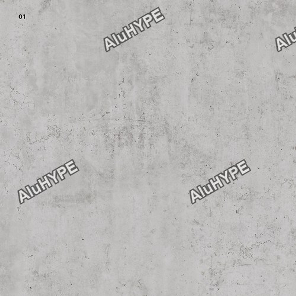 Алюминиевая композитная фасадная панель PlastCover 4/0,4 FR 1500×4000, цвет 44 Бетон Манхэттен AluHype