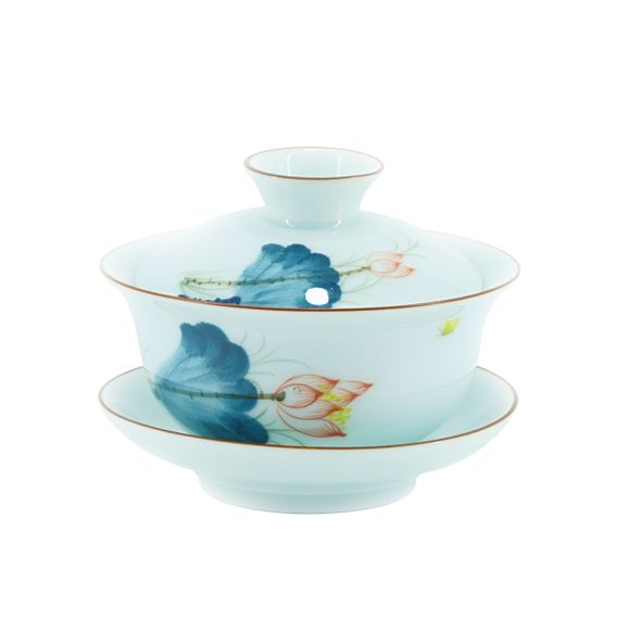Gaiwan „Lotos z brązową obwódką”, 180 ml