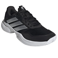 Женские Кроссовки теннисные Adidas GameCourt 3 W - core black/silver metallic/cloud white