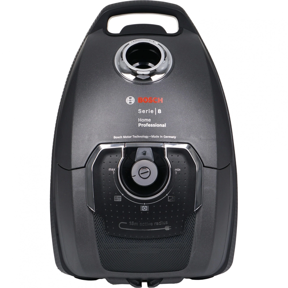Пылесос Bosch BGL8PRO5 Serie 8 HomeProfessional с мешком для сбора пыли, 1800 Вт, серый