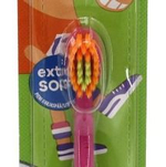 Pepsodent Зубная щетка для детей от 0 до 6 лет, extra soft, розовая (Швейцария)