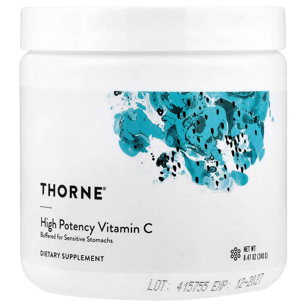 Thorne, витамин C, высокоэффективный, 240 г (8,47 унции)