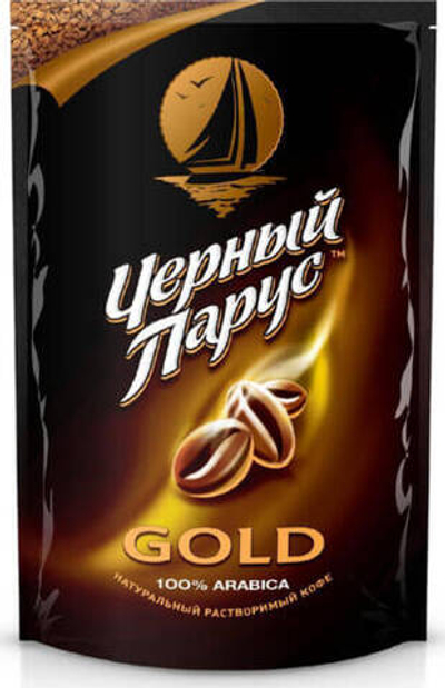 Кофе растворимый Черный Парус Gold 75 г