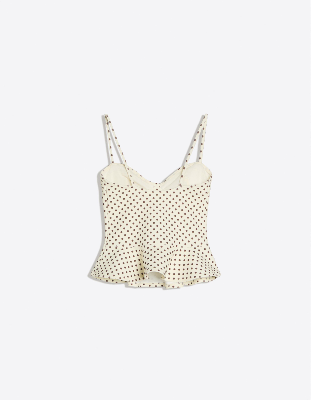 Женский топ-корсет с баской - BERSHKA