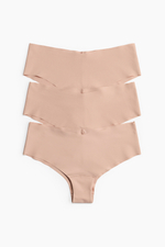 Комплект из 3 бесшовных трусов хипстер - H&M