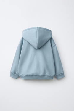 ZARA ХУДИ С МОЛНИЕЙ, ГОЛУБОЙ