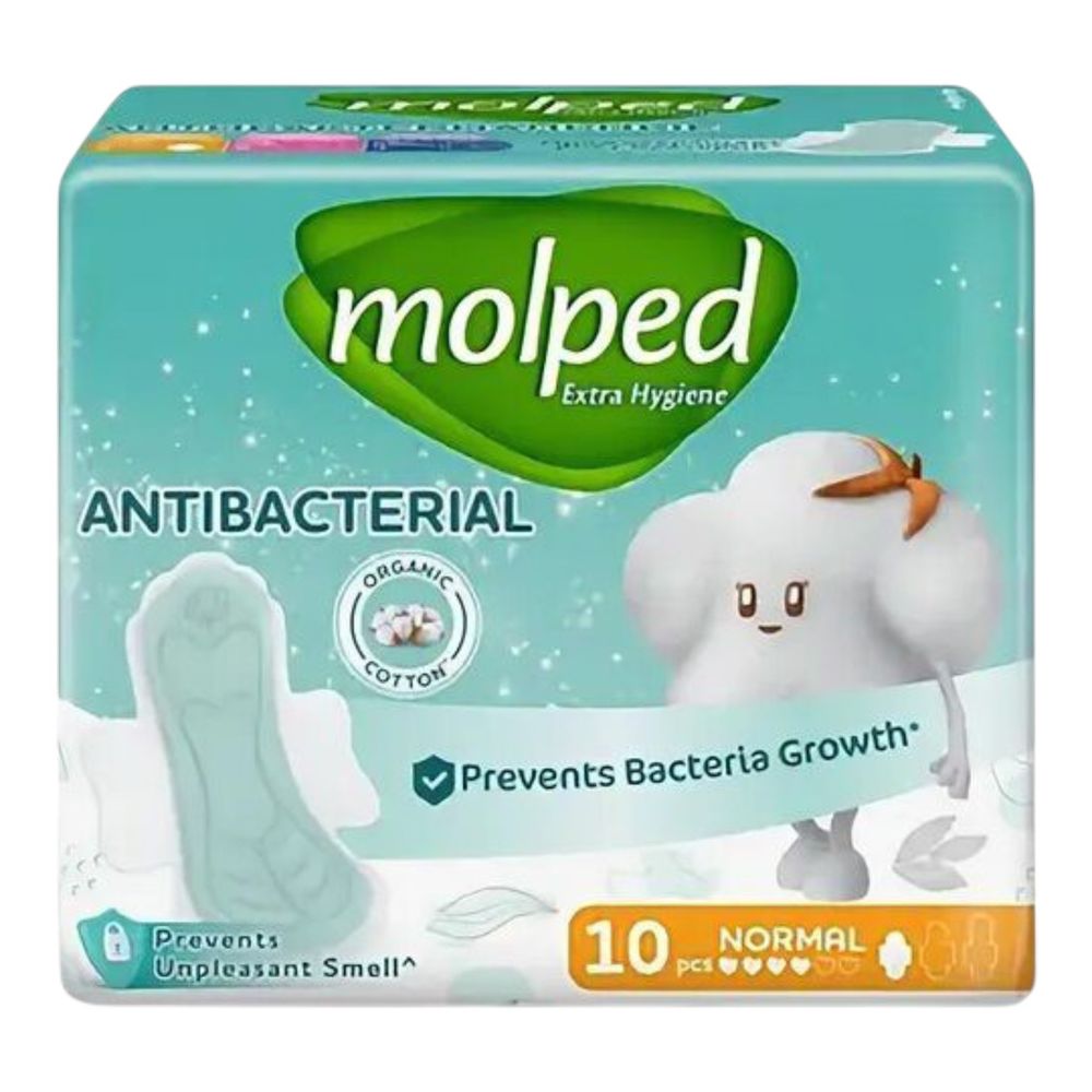 Прокладки Molped Pure&Soft c крылышками НОРМАЛ 10 шт