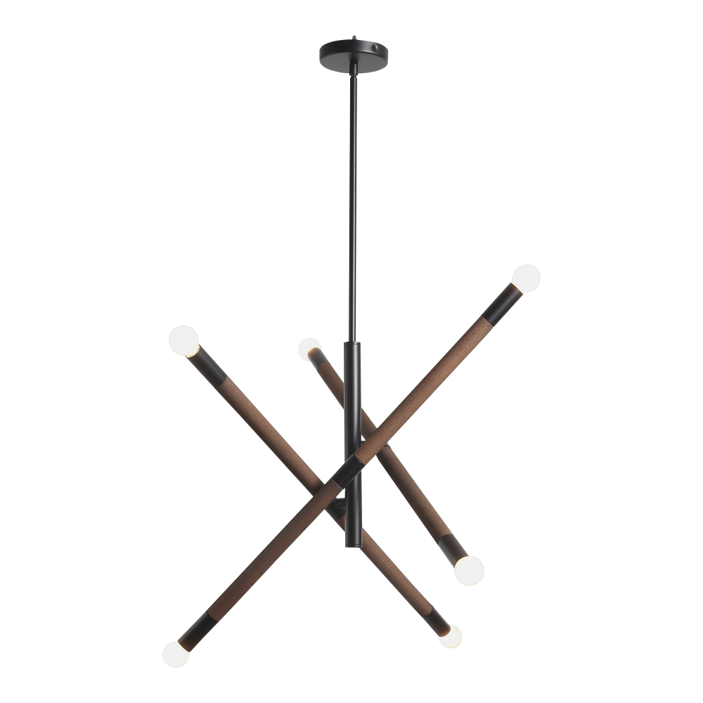 Светильник подвесной ST-Luce Черный, Коричневый 6*40W sl6226.403.06