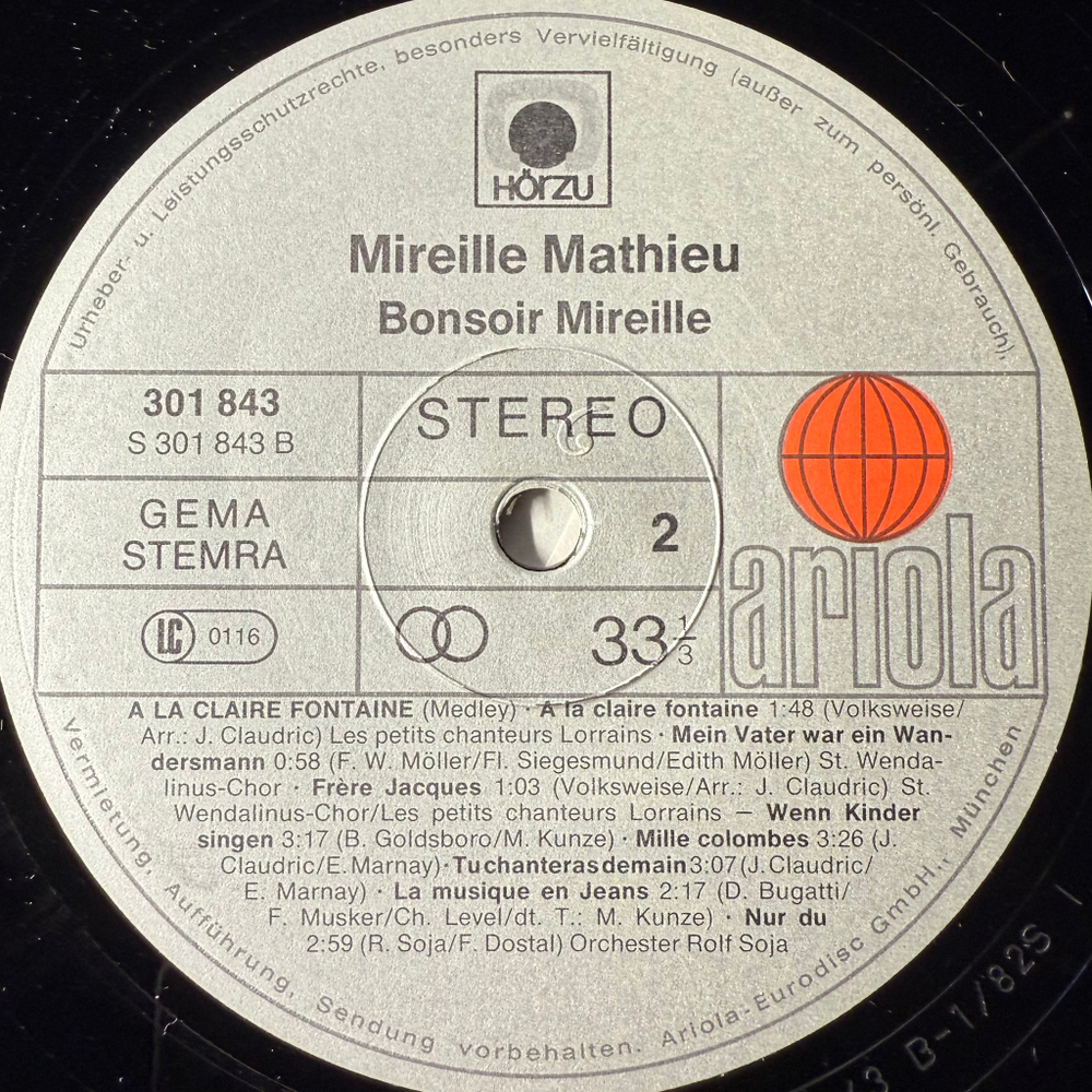 Mireille Mathieu ‎– Bonsoir Mireille 2LP (Германия 1982г.)