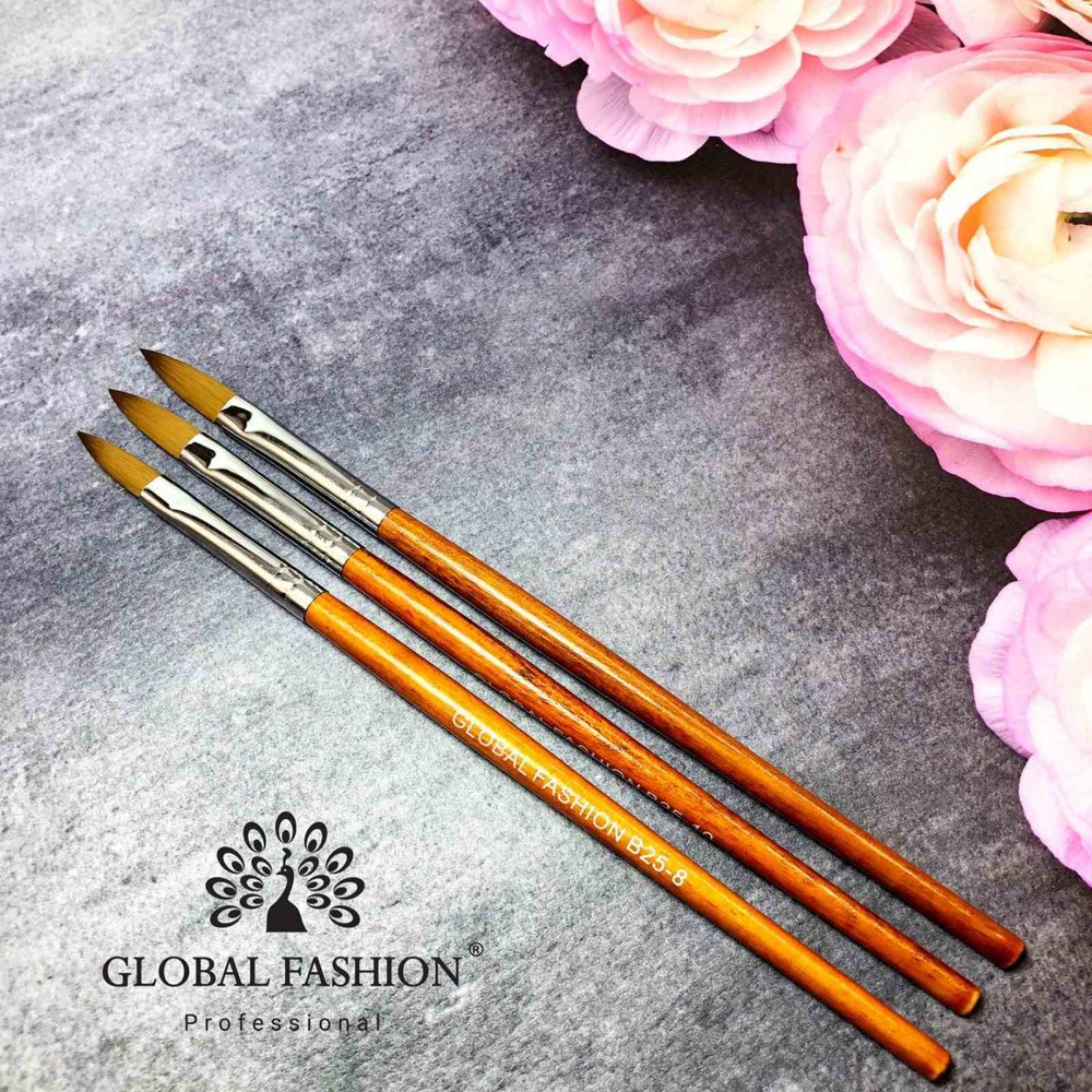 КИСТЬ ДЛЯ АКРИЛА GLOBAL FASHION GF B25-10