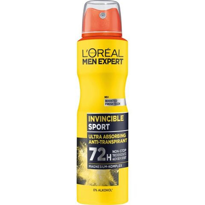 L'ORAL Дезодорант-спрей Men Expert Invincible Sport 72 ч для мужчин 150 мл (Франция)