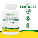 NaturesPlus, Super Citrimax®, гарциния камбоджийская, 60 таблеток