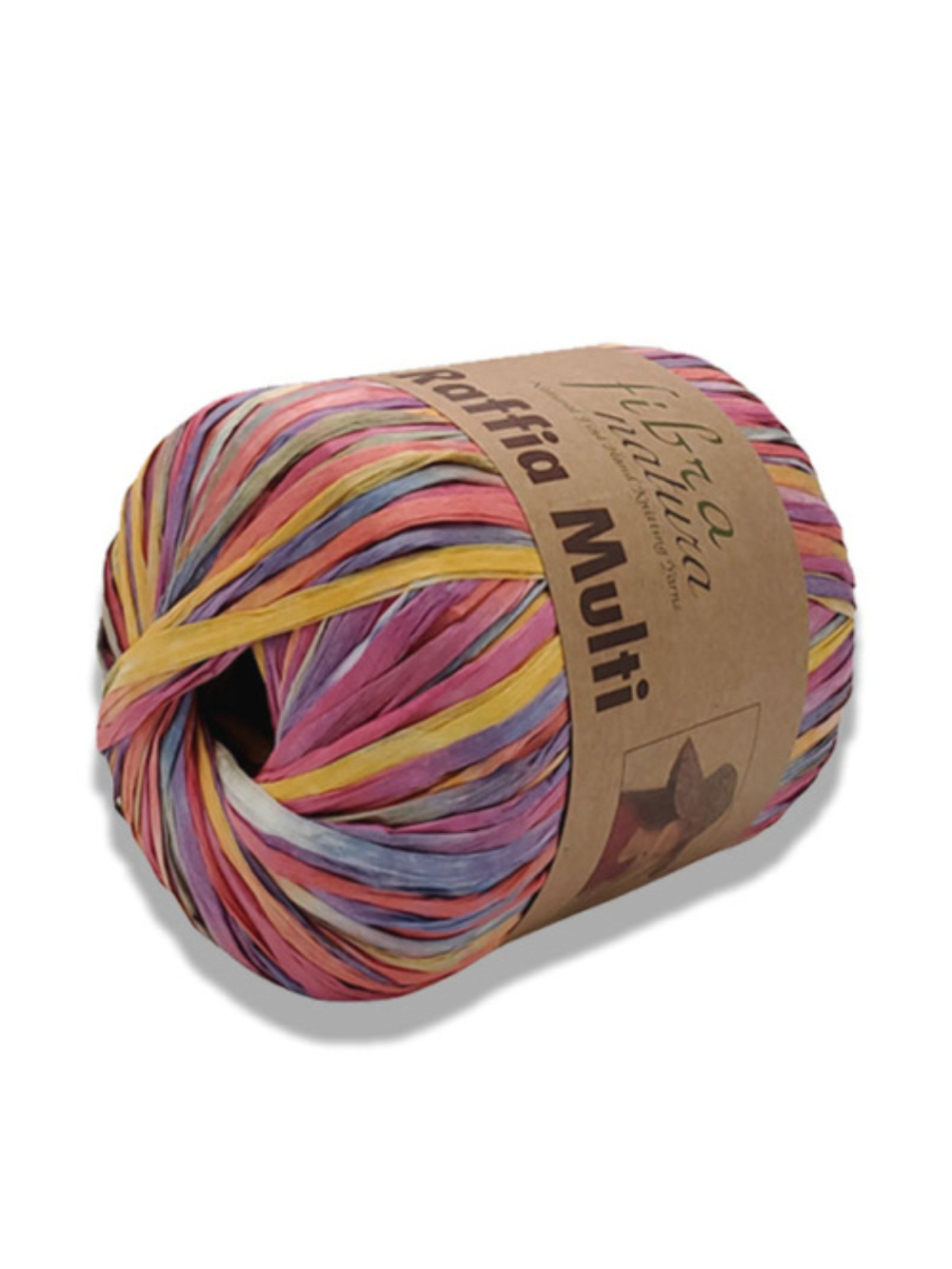 Пряжа Raffia Multi 35г, 90м, 100% целлюлоза (цена за 1шт)
