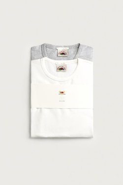 ZARA - FRUIT OF THE LOOM™ НАБОР ИЗ 2 ФУТБОЛКОК С ВЫШИВКОЙ, БЕЛЫЙ
