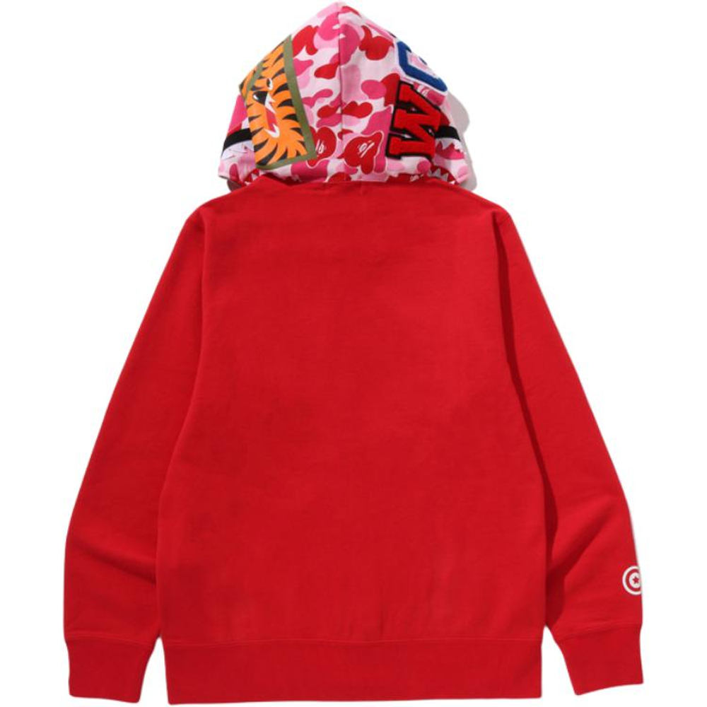 A Bathing Ape Bathing Ape Ss26 Sweatshirts Cotton Moderate No Fleece Lined Zip Closure 0zxswm301151q красный
