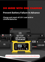 Устройство зарядное для аккумулятора (Pb / AGM / LiFePo4)12V 8A RJTianye желтое