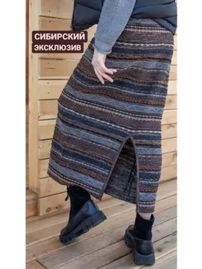 Юбка теплая длинная