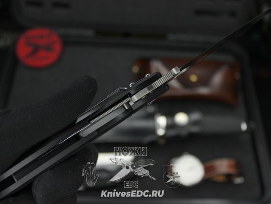 Складной нож Steelclaw Боец-3, черная рукоять - сталь D2