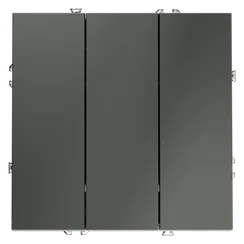 Выключатель трехклавишный Voltum S70 Титан VLS030106