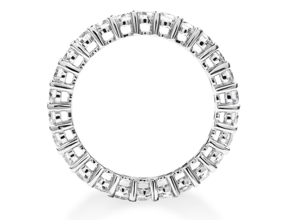 Кольцо "Дорожка" из белого золота с природными бриллиантами 1.6 ct