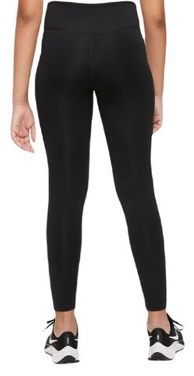 Штаны для девочки теннисные Nike Dri-Fit One Legging - black/white