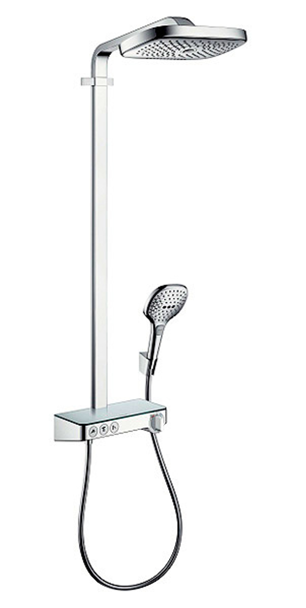 Душевая система Hansgrohe Raindance Select Push 300 3jet Showerpipe хром 27127000