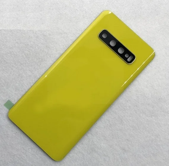 Задняя крышка для Samsung Galaxy S10 Plus желтая
