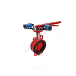 Затвор дисковый поворотный чугун FBV-A Ду 300 Ру10/16 межфл EURO с рукояткой диск чугун манжета EPDM с концевыми выключателями для систем пожаротушения Benarmo