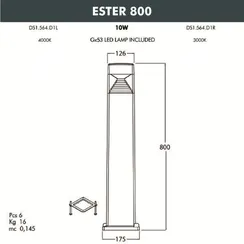 Наземный светильник Ester DS1.564.000.LXD1L Fumagalli
