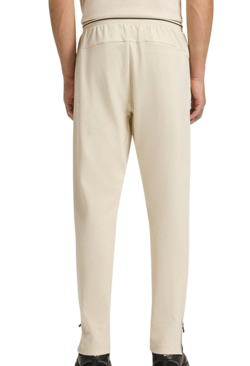 Мужские теннисные брюки BOSS Active Stretch-Gabardine Bottoms With Thermoregulating Technology — open white