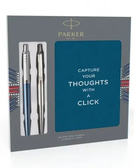 Подарочный набор с блокнотом и шариковыми ручками Parker 2073802