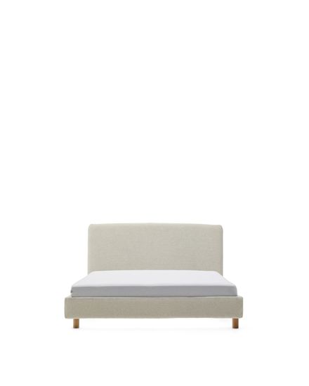 Кровать Valma La Forma из жемчужного шенилла со съемным чехлом для матраса 90 x 200 см