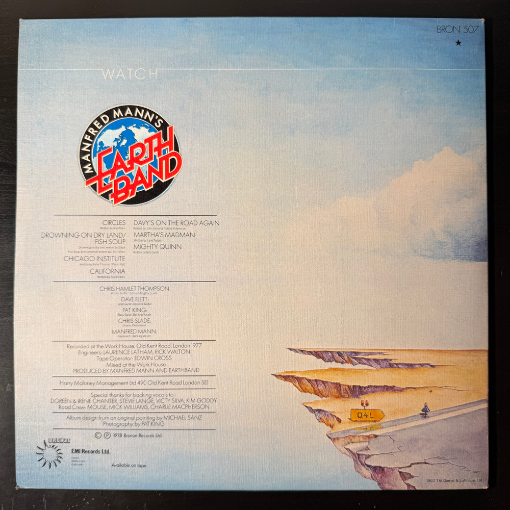 Manfred Mann's Earth Band ‎– Watch (Англия 1978г.)