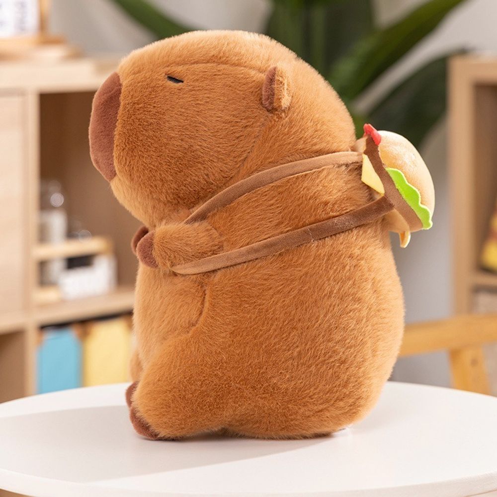 Мягкая игрушка "Capybara and Hamburger" Мягкая игрушка "Capybara and Hamburger"