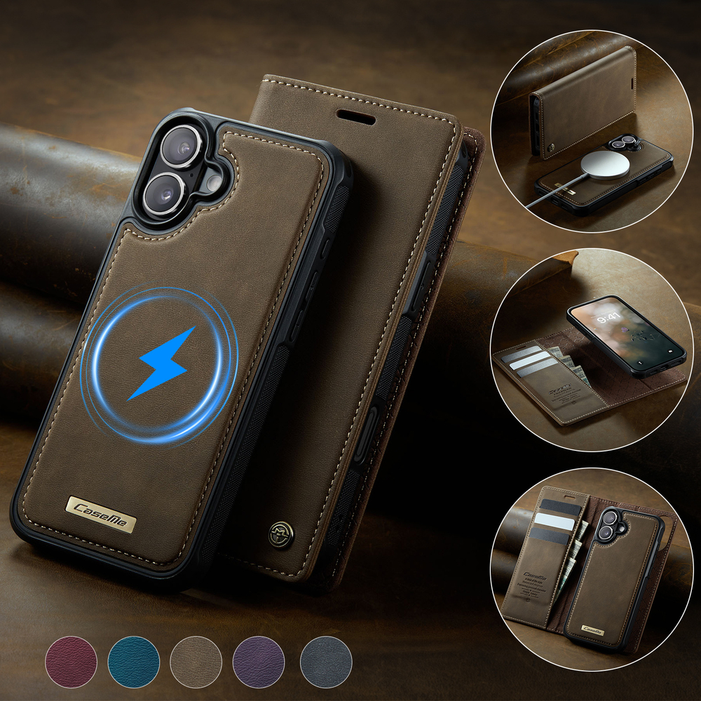 Чехол-кошелек CaseMe 2 in 1 MagSafe iPhone 16