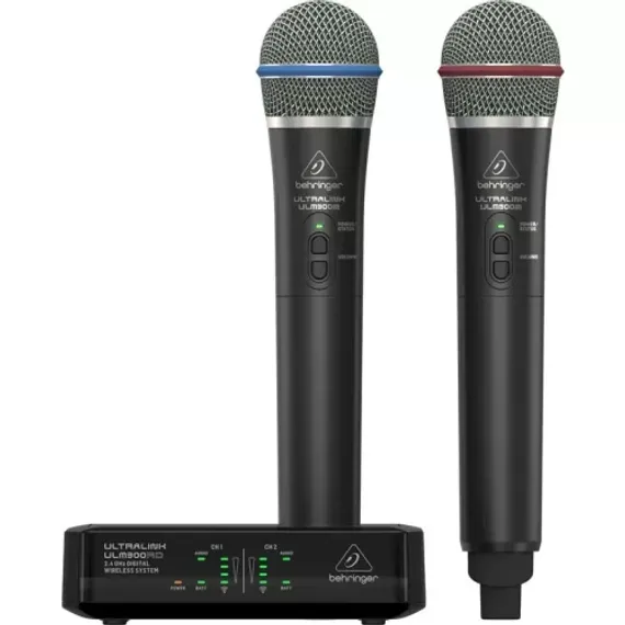 BEHRINGER ULM302MIC - цифровая беспроводная система с двумя ручными микрофонами и приемником
