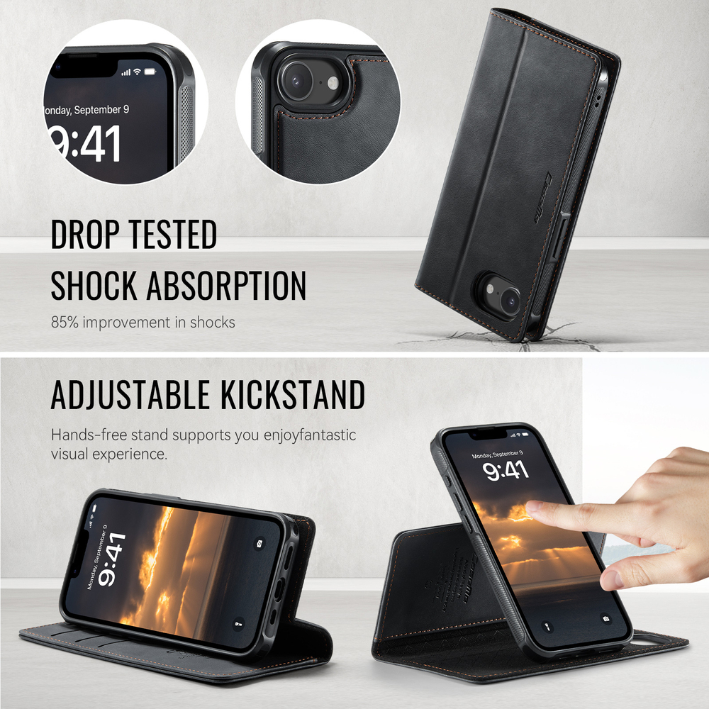 Чехол-кошелек CaseMe 2 in 1 MagSafe iPhone 16E