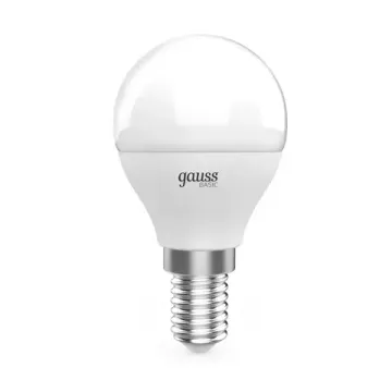 Лампа Шар 5,5W 525lm 3000K E14 (3 лампы в упаковке) LED 10531152T Basic Gauss