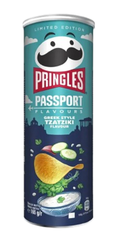Чипсы Pringles Passport Greek Style Tzatziki со вкусом греческого соуса Цацики