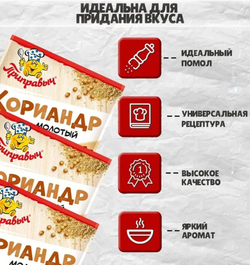 Приправа Кориандр молотый Приправыч, 15 гр
