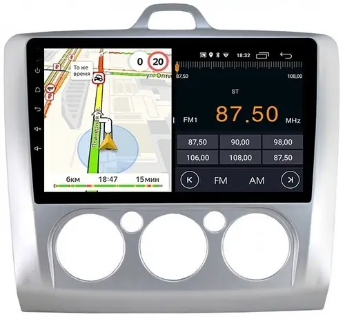 Магнитола для Ford Focus 2 2004-2011 (кондиционер) - Parafar PF695FHD на Android 13, CarPlay, 4G SIM-слот