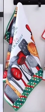 Полотенце кухонное «Kitchen - Посуда» 40*57 см, микрофибра 200 гр/м2