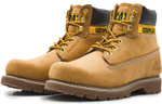 CAT Colorado Cow Leather Thermal Waterproof Abrasion Resistant Cushioning Crew Outdoor Boots Men"s Yellow
