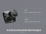 Курсовая камера Foxeer T-Rex Mini 1500TVL 6ms Low Latency Super WDR FPV Camera black HS1253