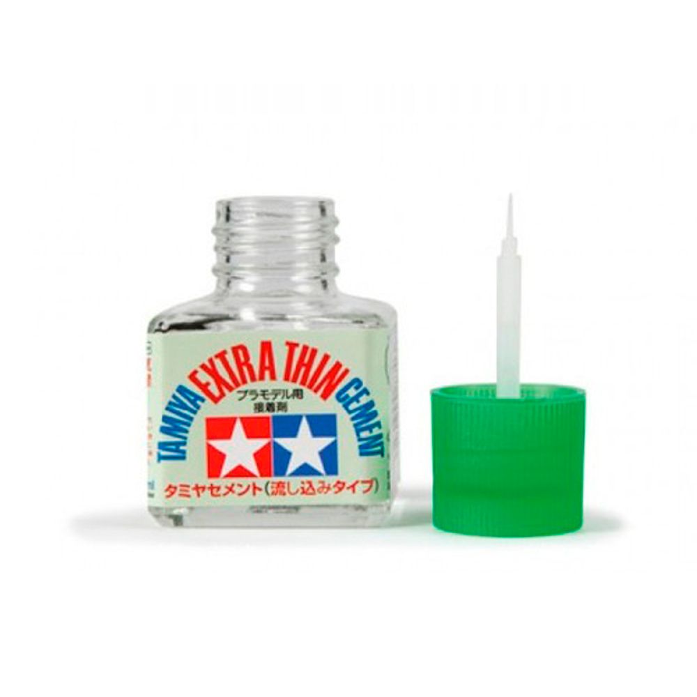 Tamiya Cement Extra Thin Клей жидкий с тонкой кисточкой 40 мл