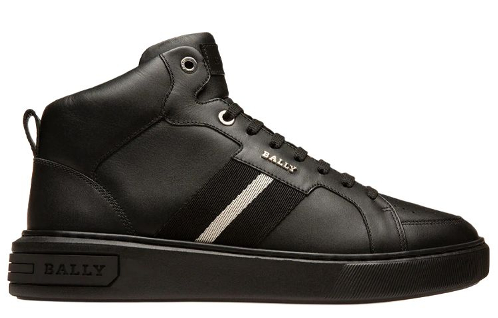 BALLY Stripe-detail High-top Sneakers